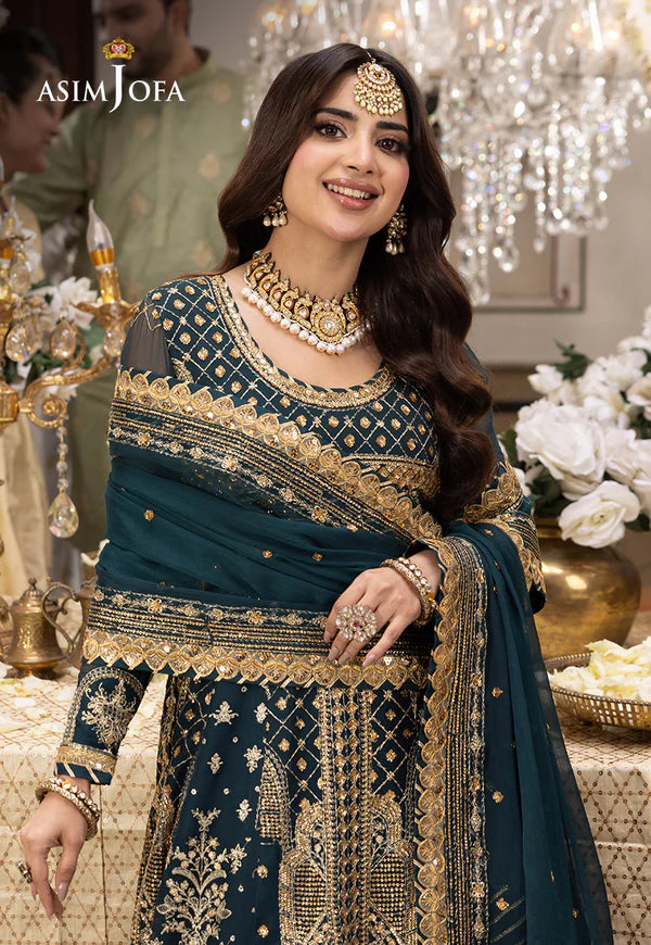 Asim Jofa Shehnai-AJSH-18 EMBROIDERED CHIFFON 3 PCS