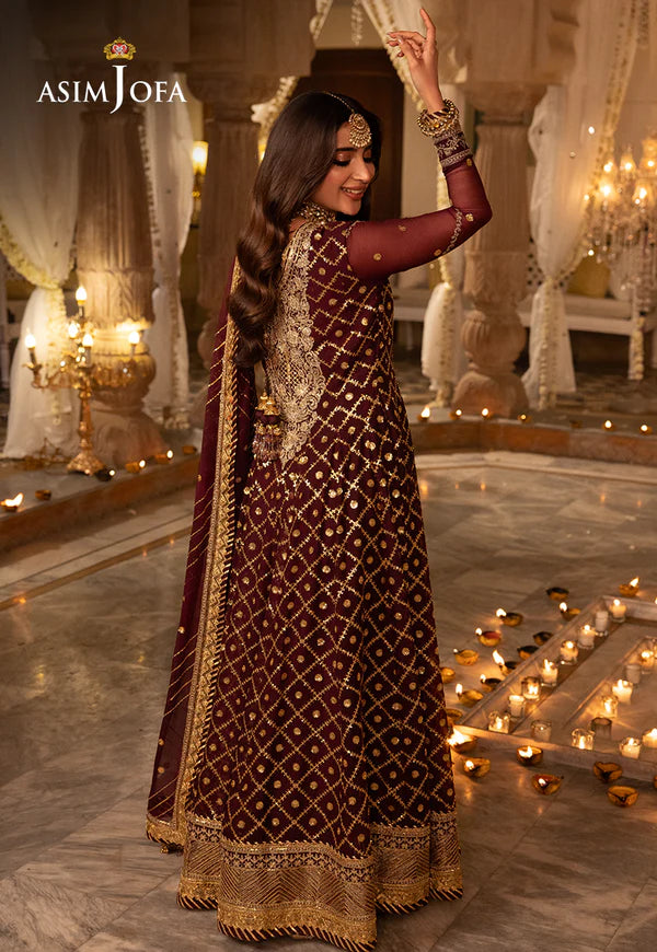 Asim Jofa Shehnai-AJSH-04 EMBROIDERED CHIFFON 3 PCS