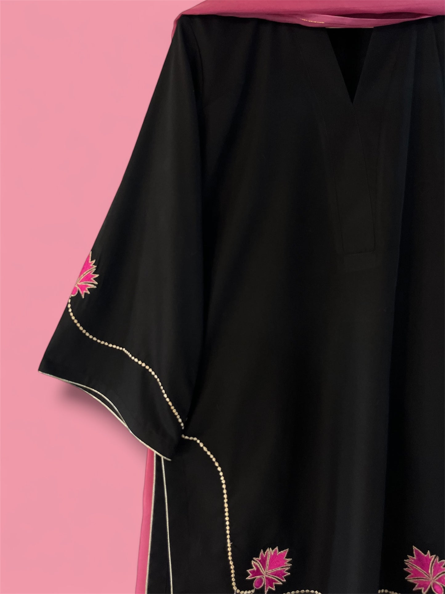 3 pc Zari embroidered Cotton Suit