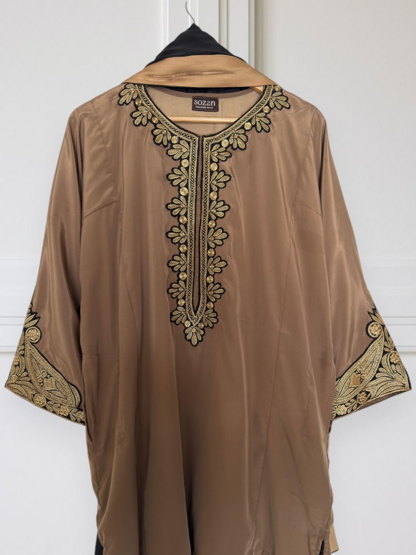 farshi shalwar hand tilla suit pheran set