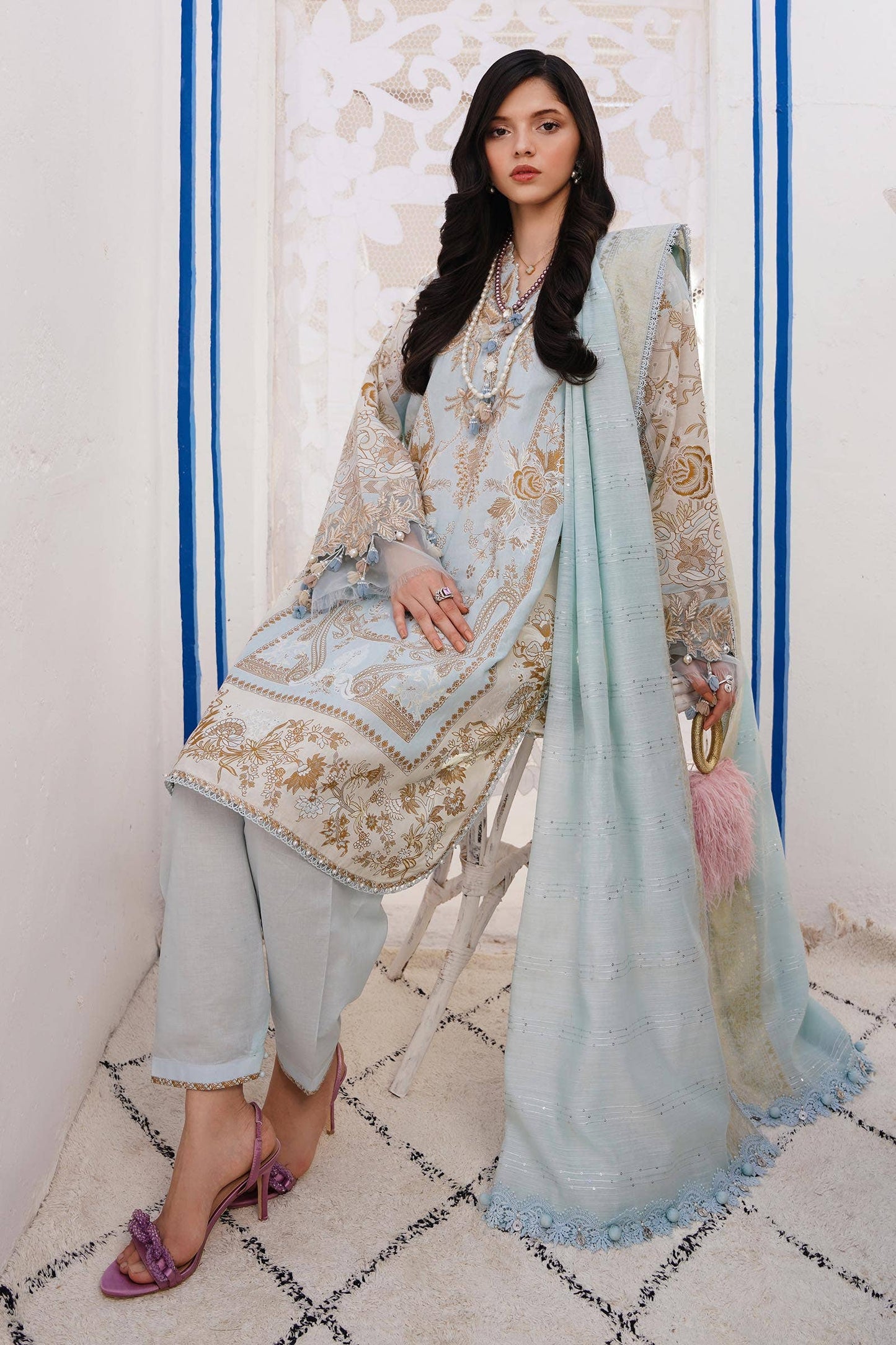 Sana Safinaz Spring/Summer Muzlin Lawn – M241-018B-3Cm