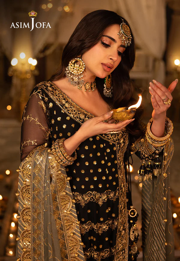 Asim Jofa Shehnai-AJSH-08 EMBROIDERED CHIFFON 3 PCS