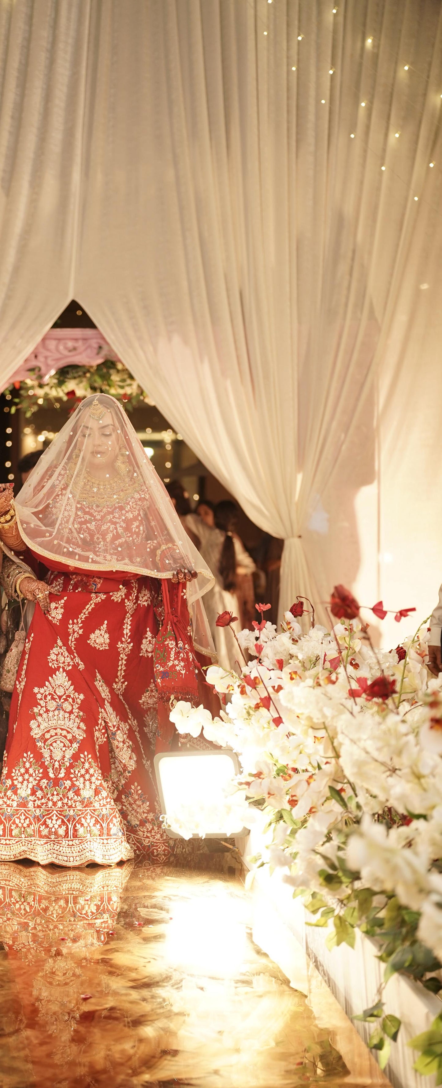 Bridal Embroidered Veil