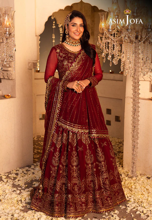 Asim Jofa Shehnai-AJSH-16 EMBROIDERED CHIFFON 3 PCS