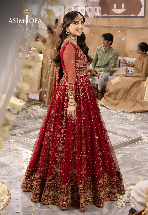 Asim Jofa Shehnai-AJSH-06 EMBROIDERED NET 3 PCS