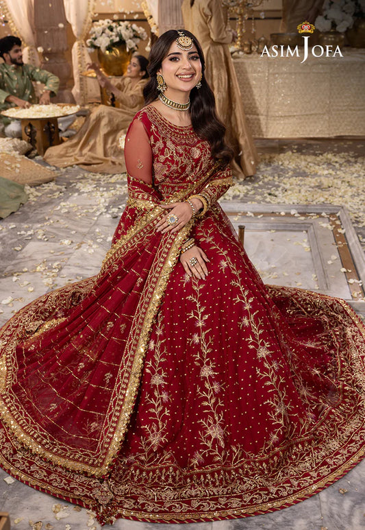 Asim Jofa Shehnai-AJSH-06 EMBROIDERED NET 3 PCS