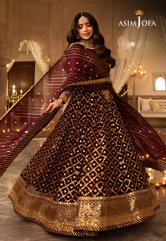 Asim Jofa Shehnai-AJSH-04 EMBROIDERED CHIFFON 3 PCS