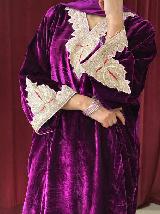 Patch work Velvet Pheran Set