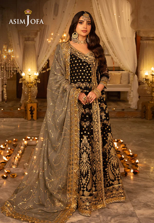 Asim Jofa Shehnai-AJSH-08 EMBROIDERED CHIFFON 3 PCS