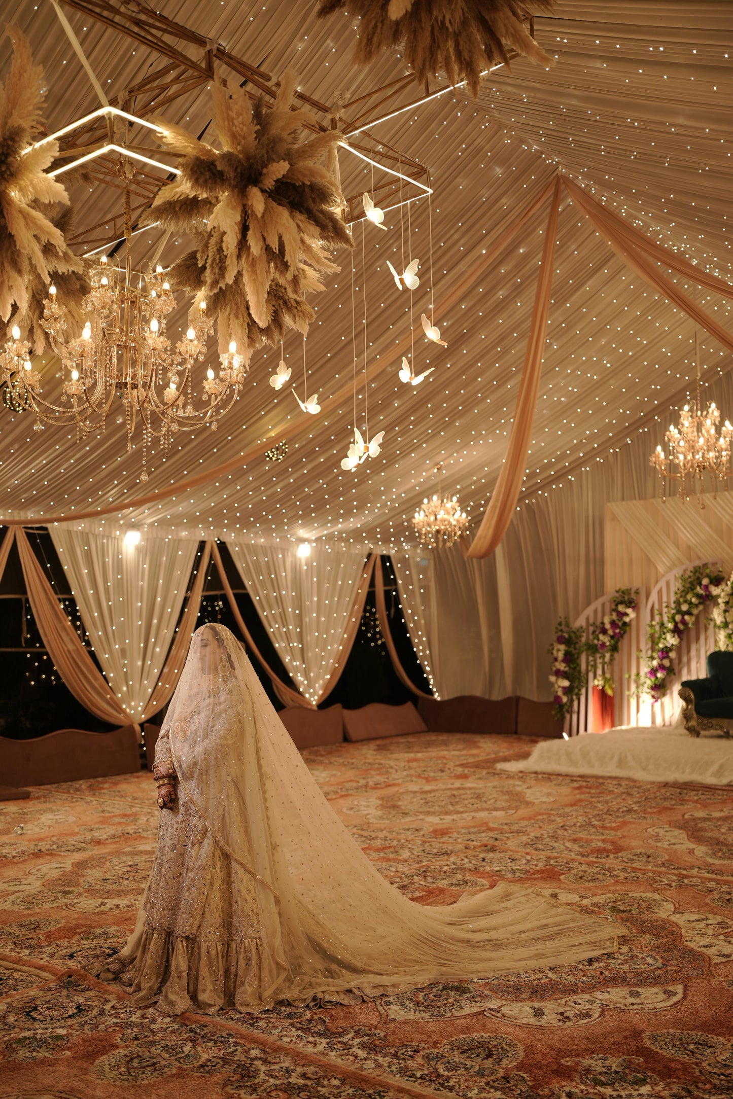Bridal Embroidered Veil
