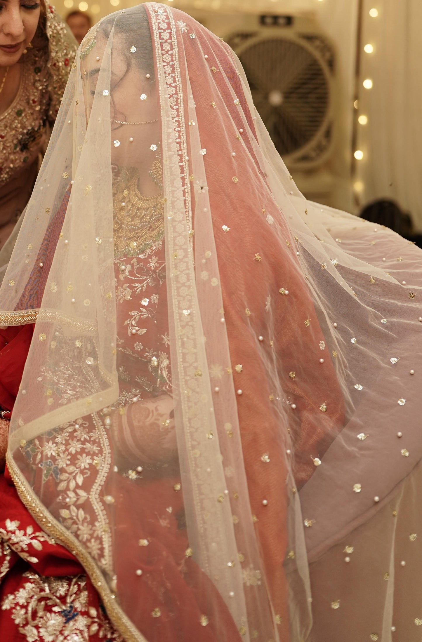 Bridal Embroidered Veil