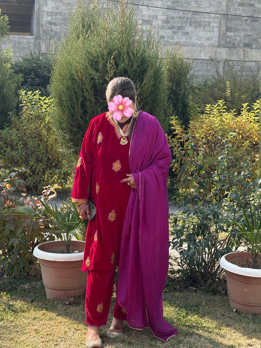 Pink Purple Tilla Customized 3pc Outfit