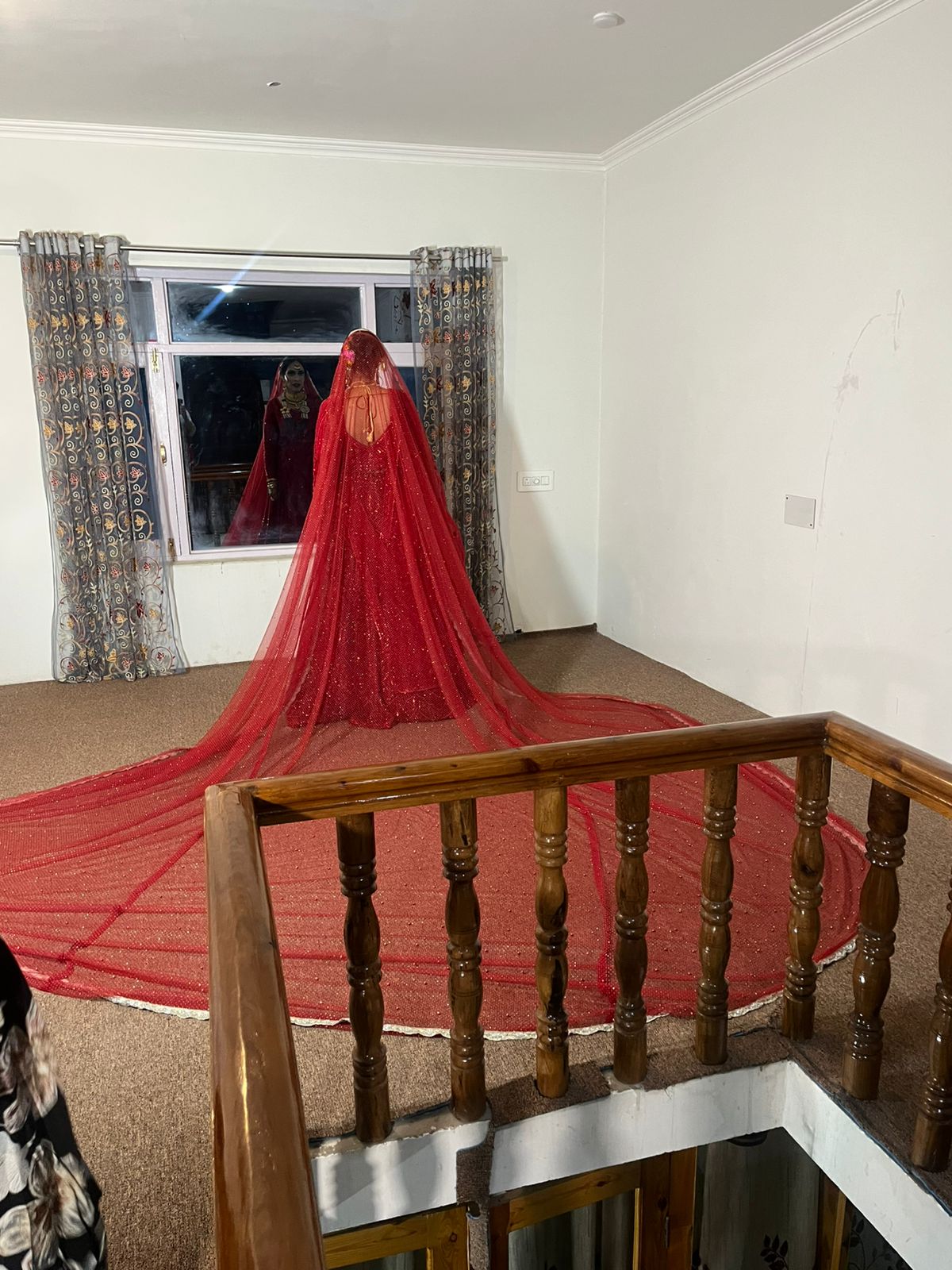 Bridal Embroidered Veil