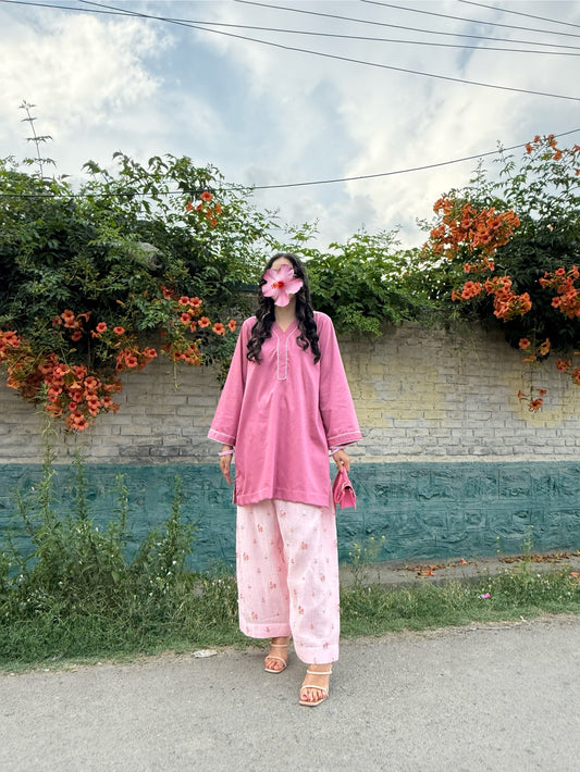 Oversized Pink Summer Co-ord Set