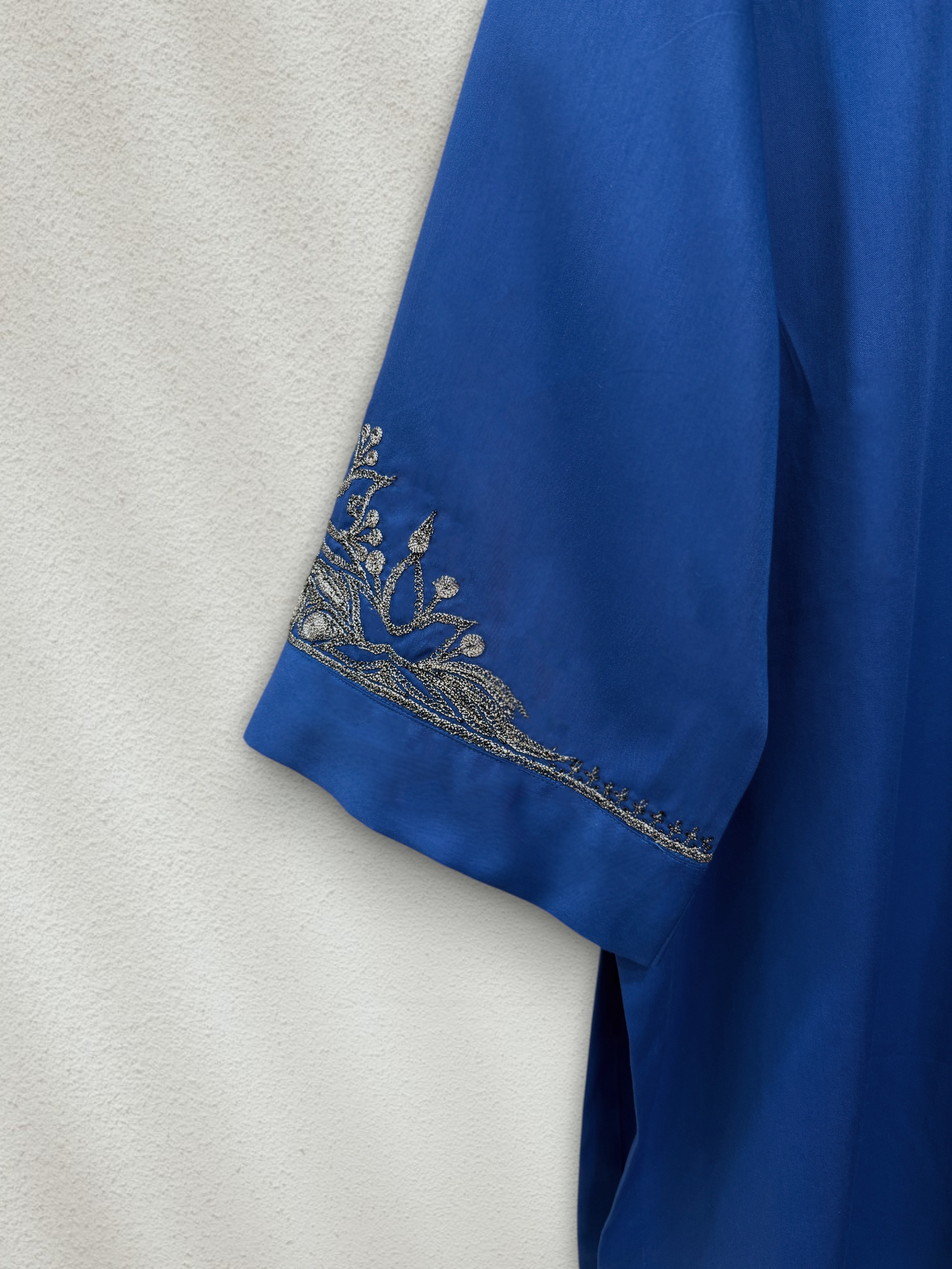 Royal Blue Minimal Tilla Kurti